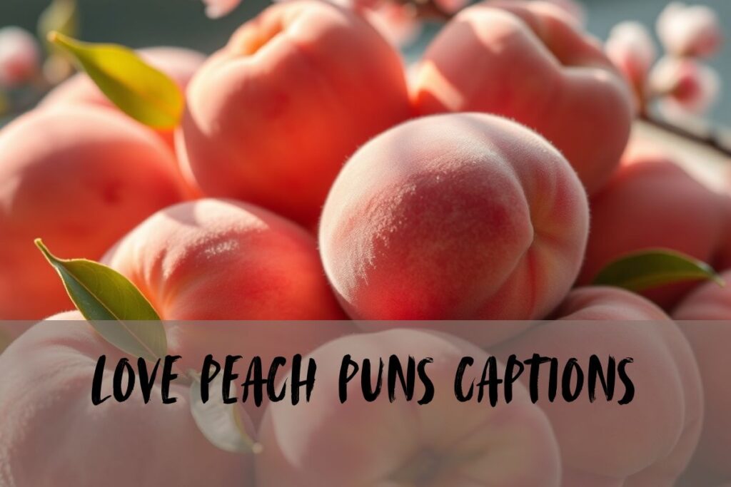 Love Peach Puns Captions