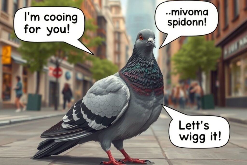 Pigeon Puns Captions