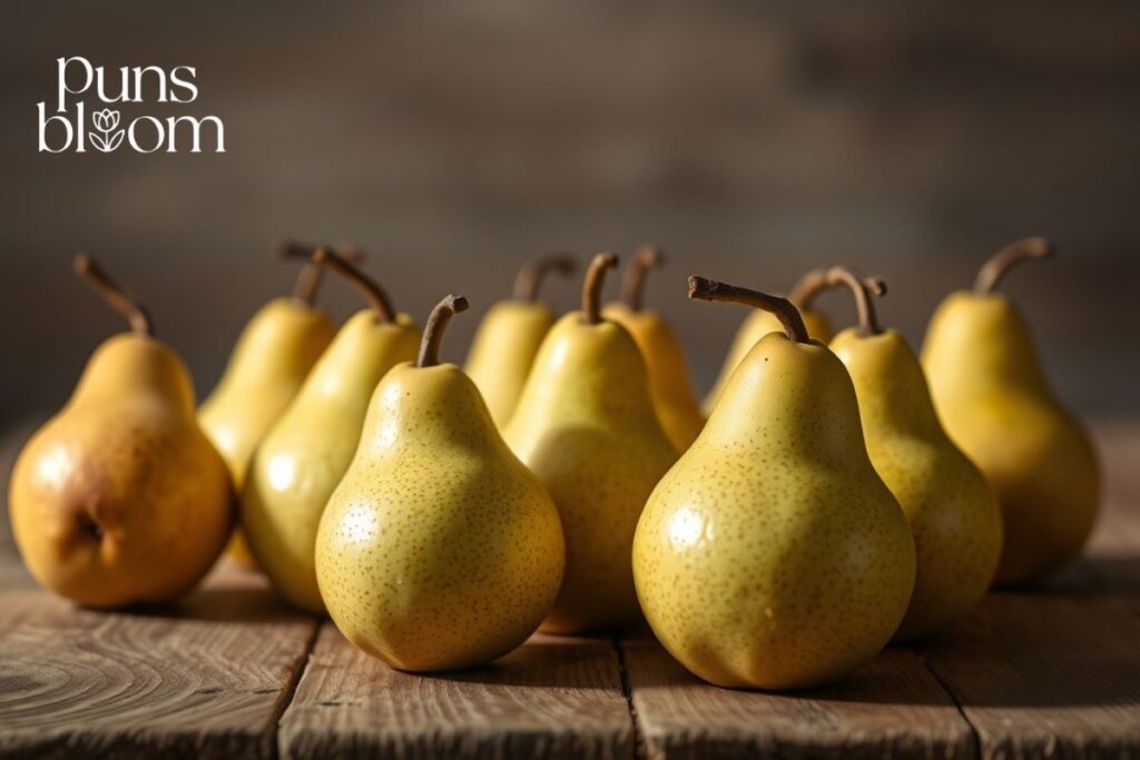 Punny pear captions for Instagram
