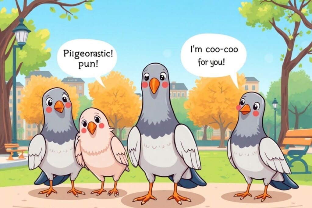 Short Pigeon Puns