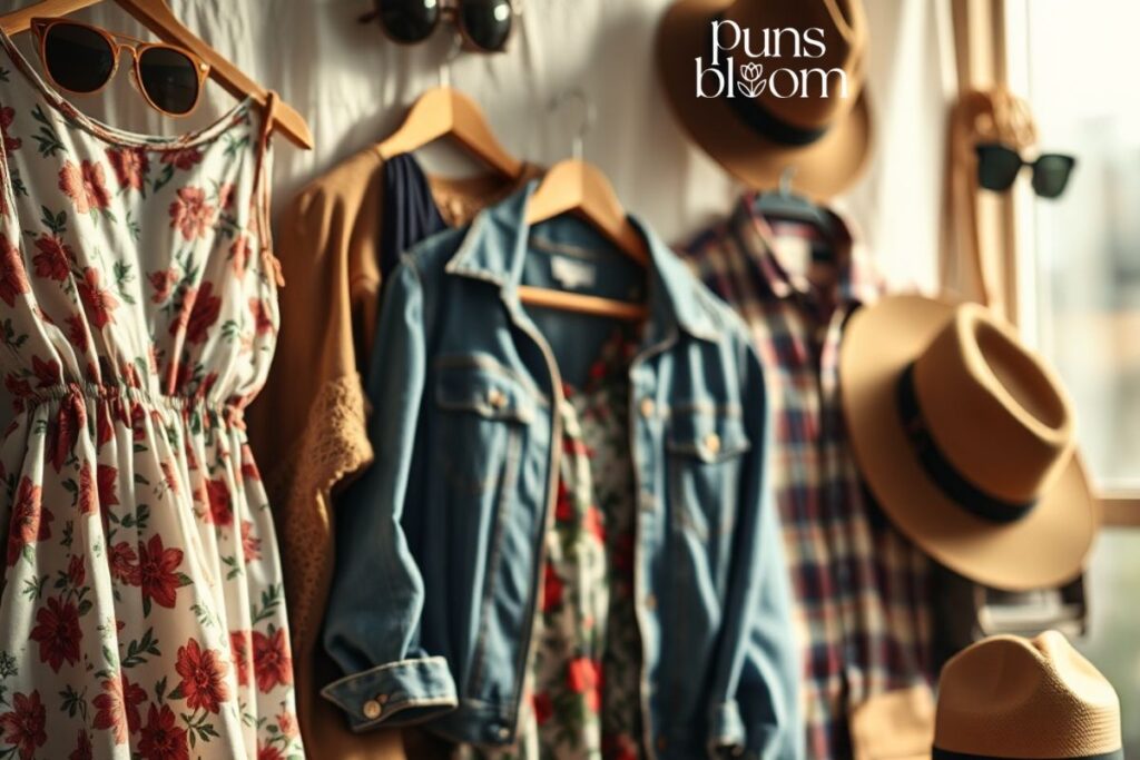 Vintage clothing puns