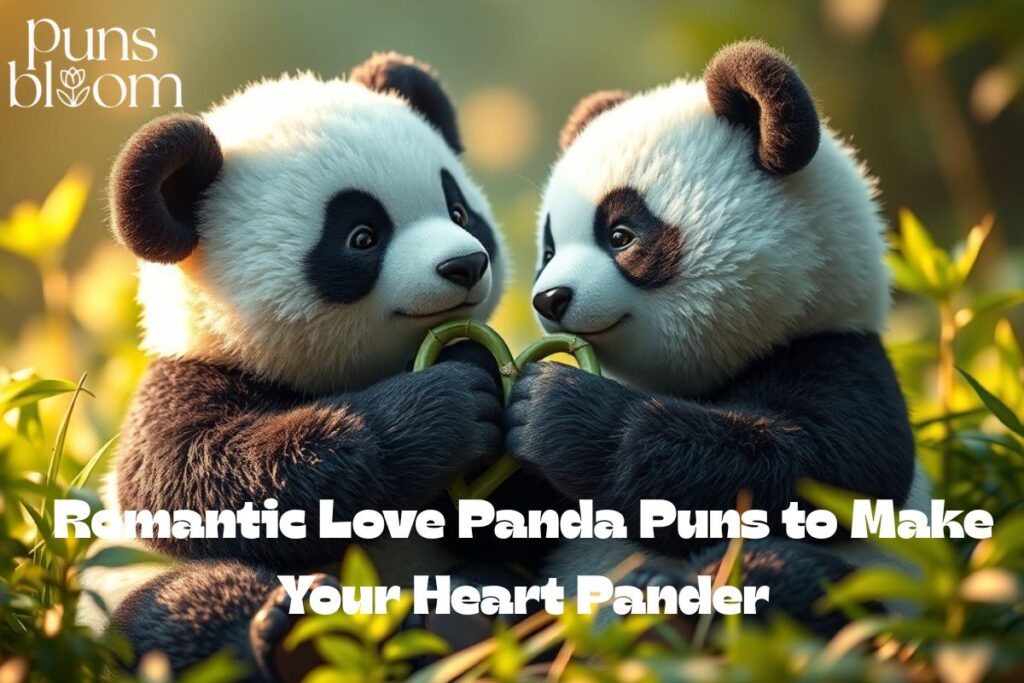 Romantic Love Panda Puns to Make Your Heart Pander