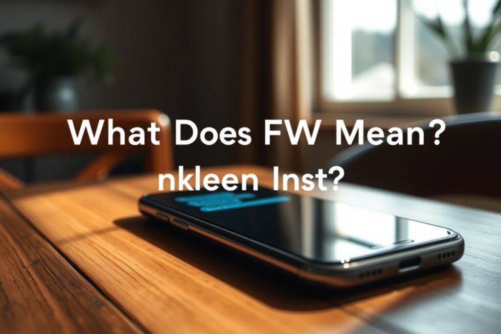 What Does FW Mean in Text