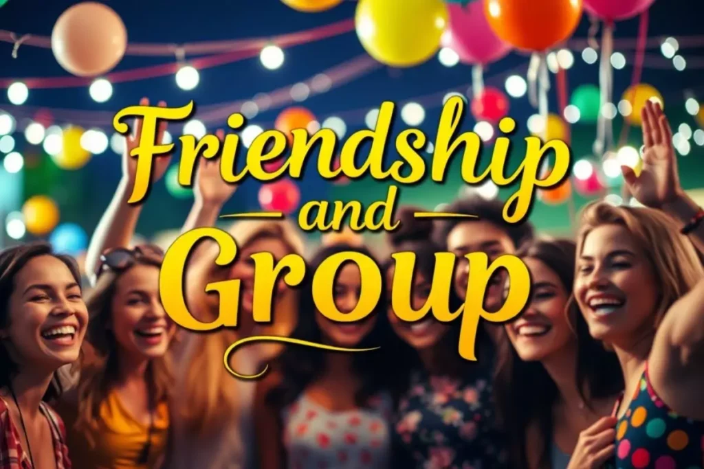 Friendship and Group Captions