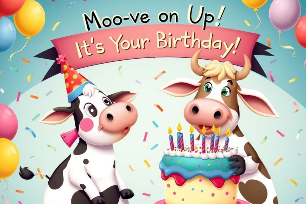 Cow Puns Birthday