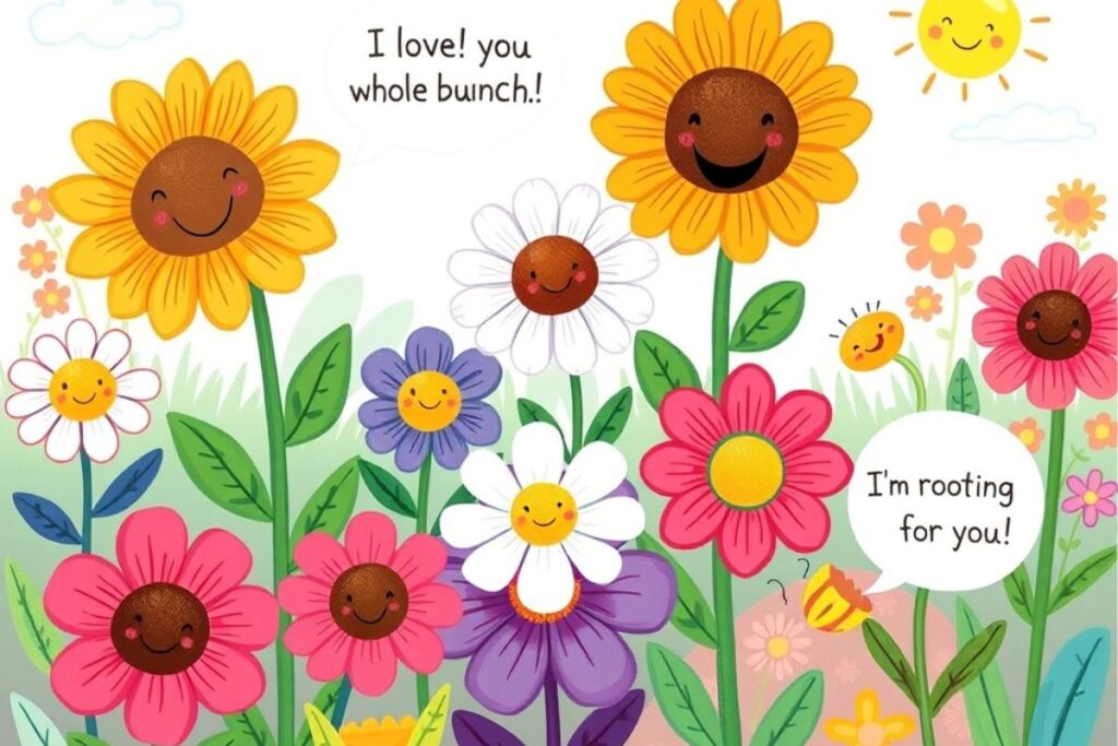 Flower valentines puns