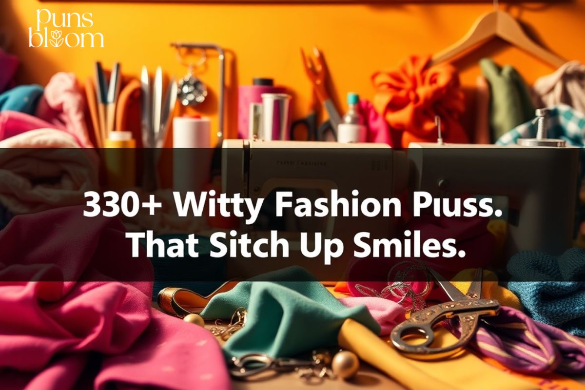 250+Witty Fashion Puns That Stitch Up Smiles
