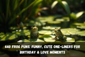 440 Frog Puns Funny, Cute One-Liners for Birthday & Love Moments
