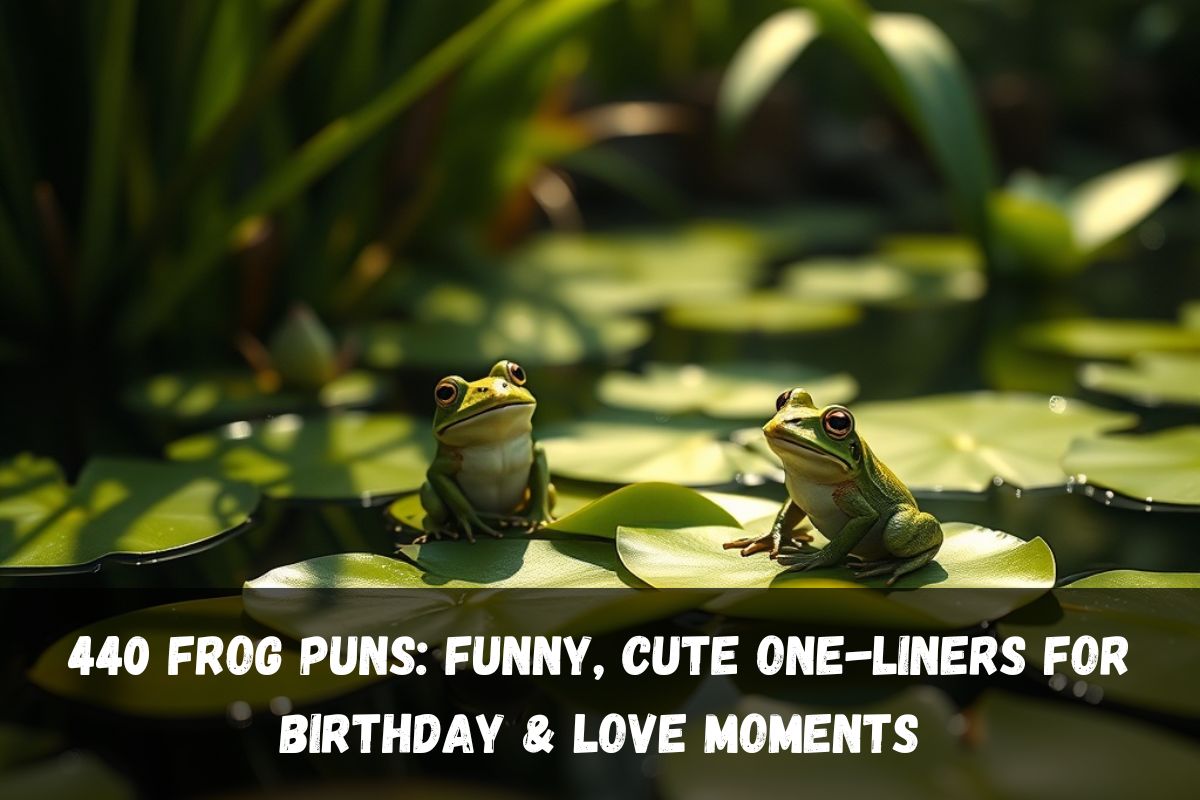 440 Frog Puns Funny, Cute One-Liners for Birthday & Love Moments