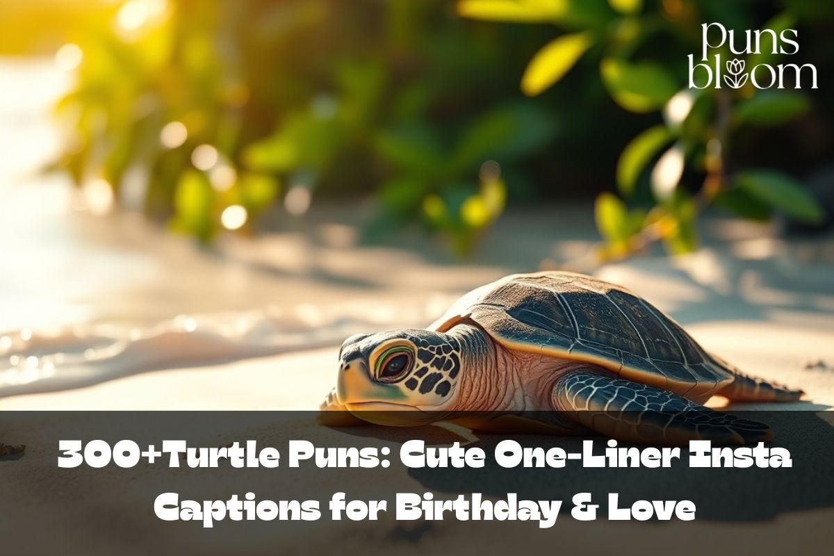 300+Turtle Puns: Cute One-Liner Insta Captions for Birthday & Love