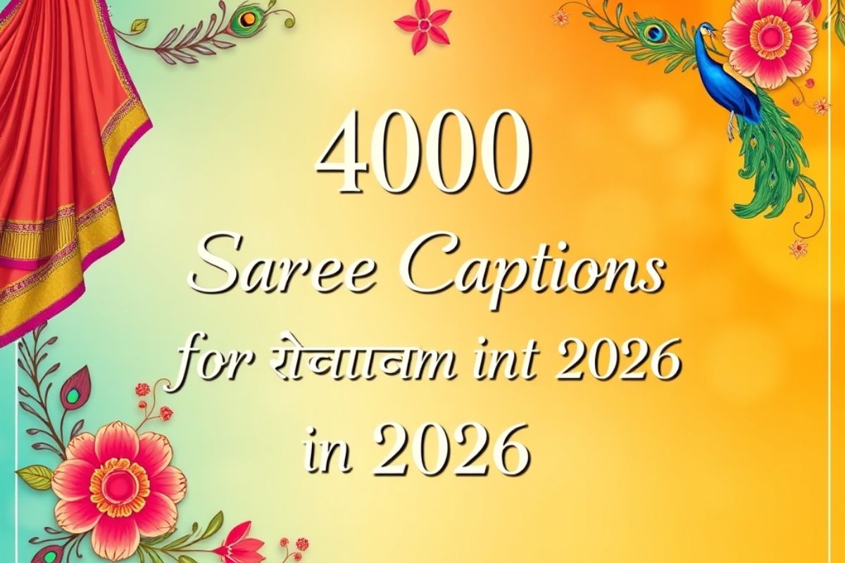 400 Saree Captions for Instagram in 2026 (Marathi)